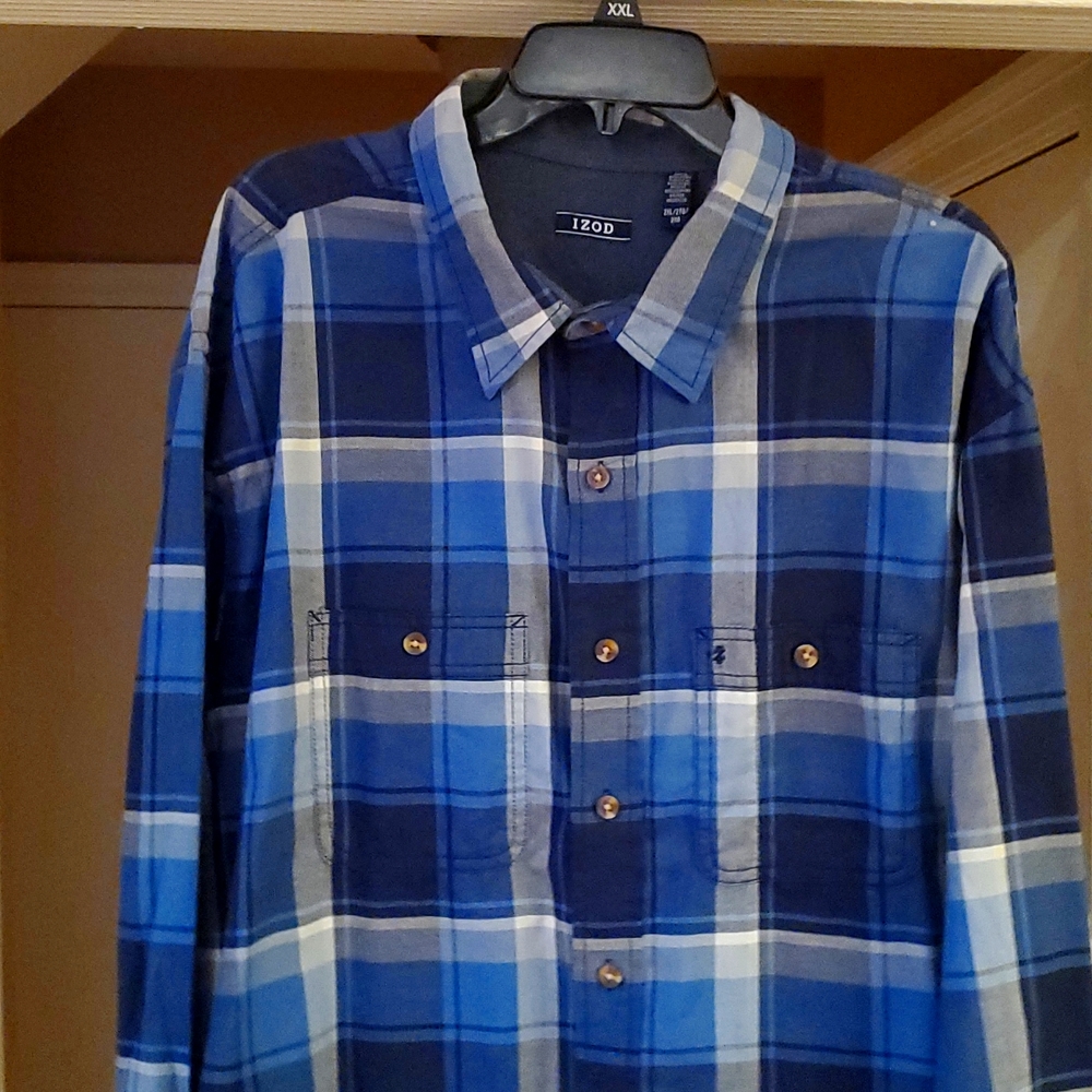 Mens Izod Longsleeve Button-Up XXL